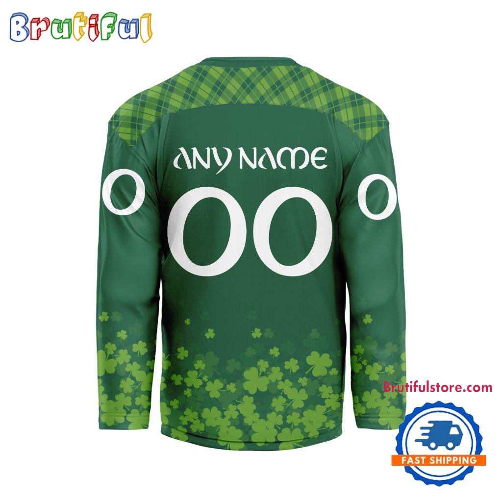 NHL Edmonton Oilers St.Patrick's Day New Design Hockey Jersey, NHL Patricks Day Jersey