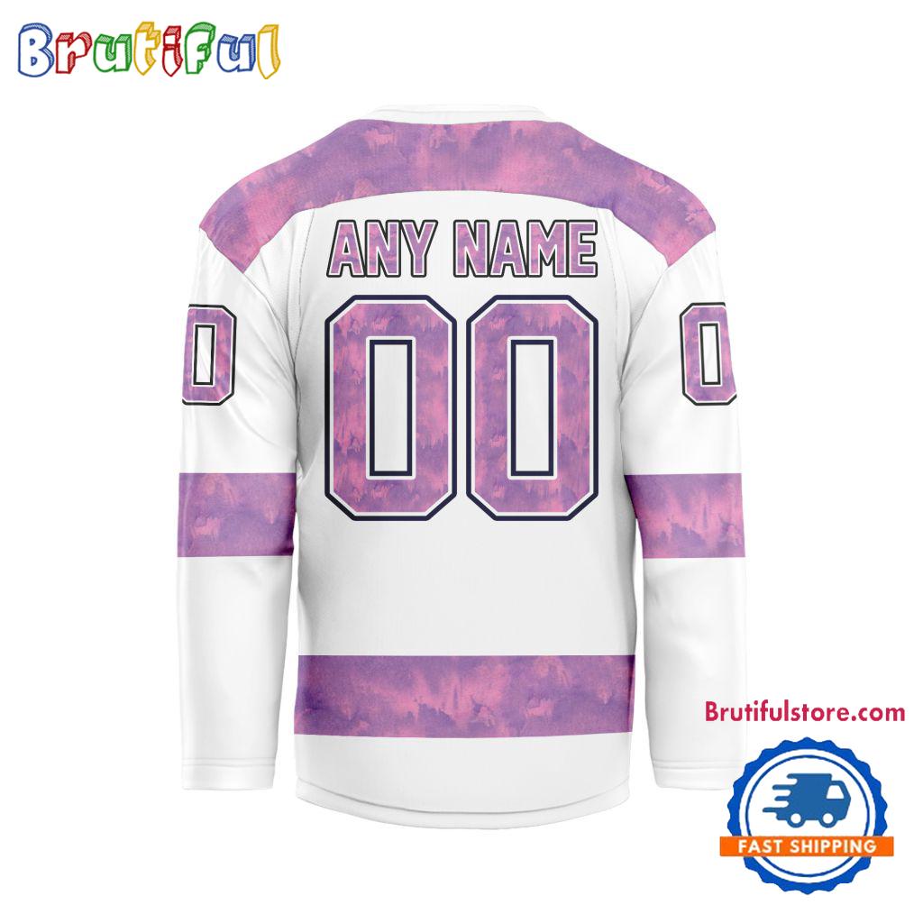 NHL Minnesota Wild Personalized Hockey Fights Cancer Design Jersey