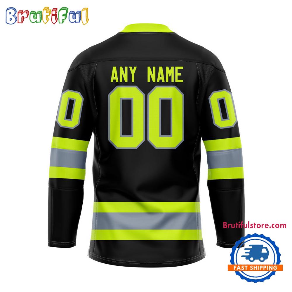 NHL Ottawa Senators Honoring Firefighters Lace Hockey Jersey