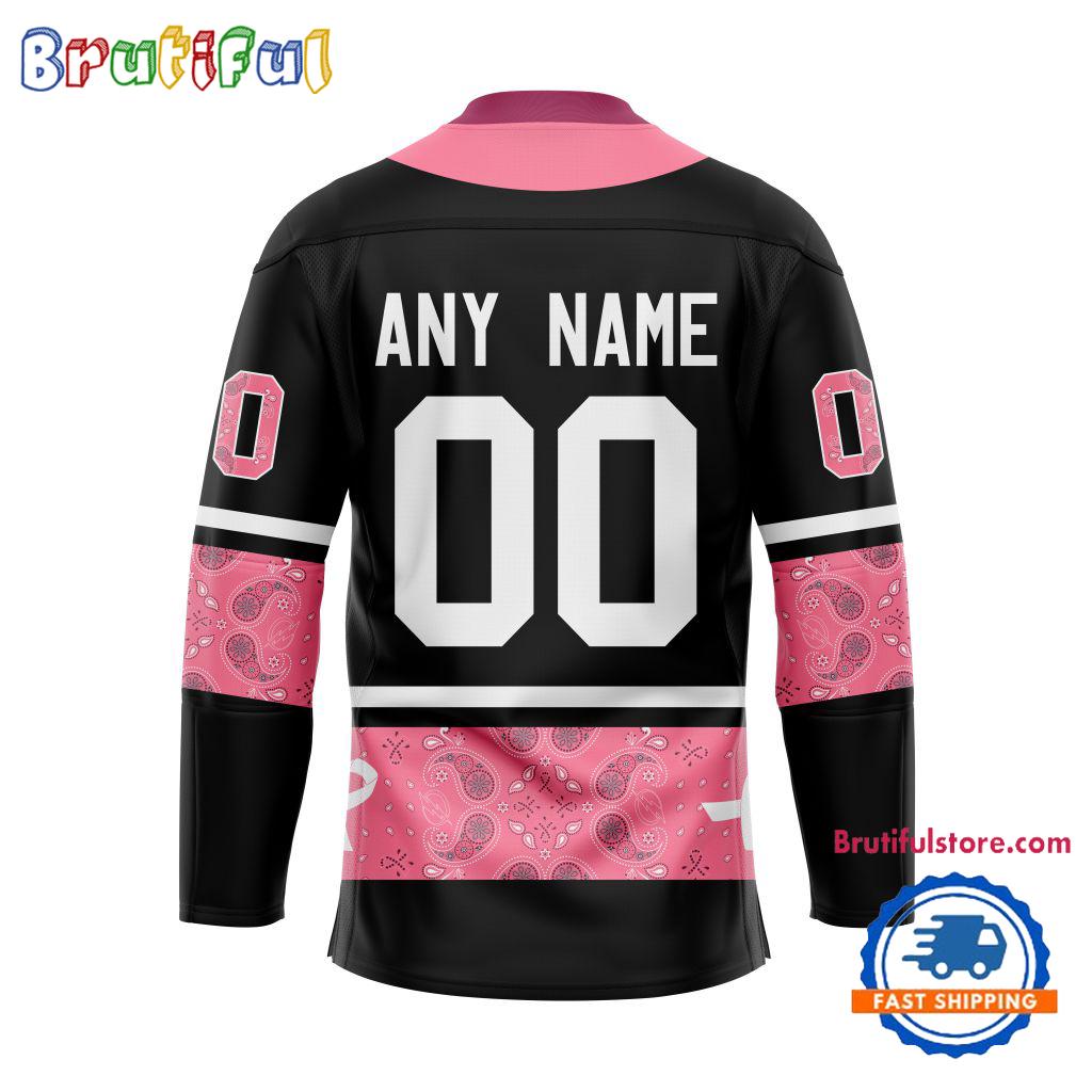 NHL Tampa Bay Lightning In October We Wear Pink Breast Cancer Design Hockey Jersey