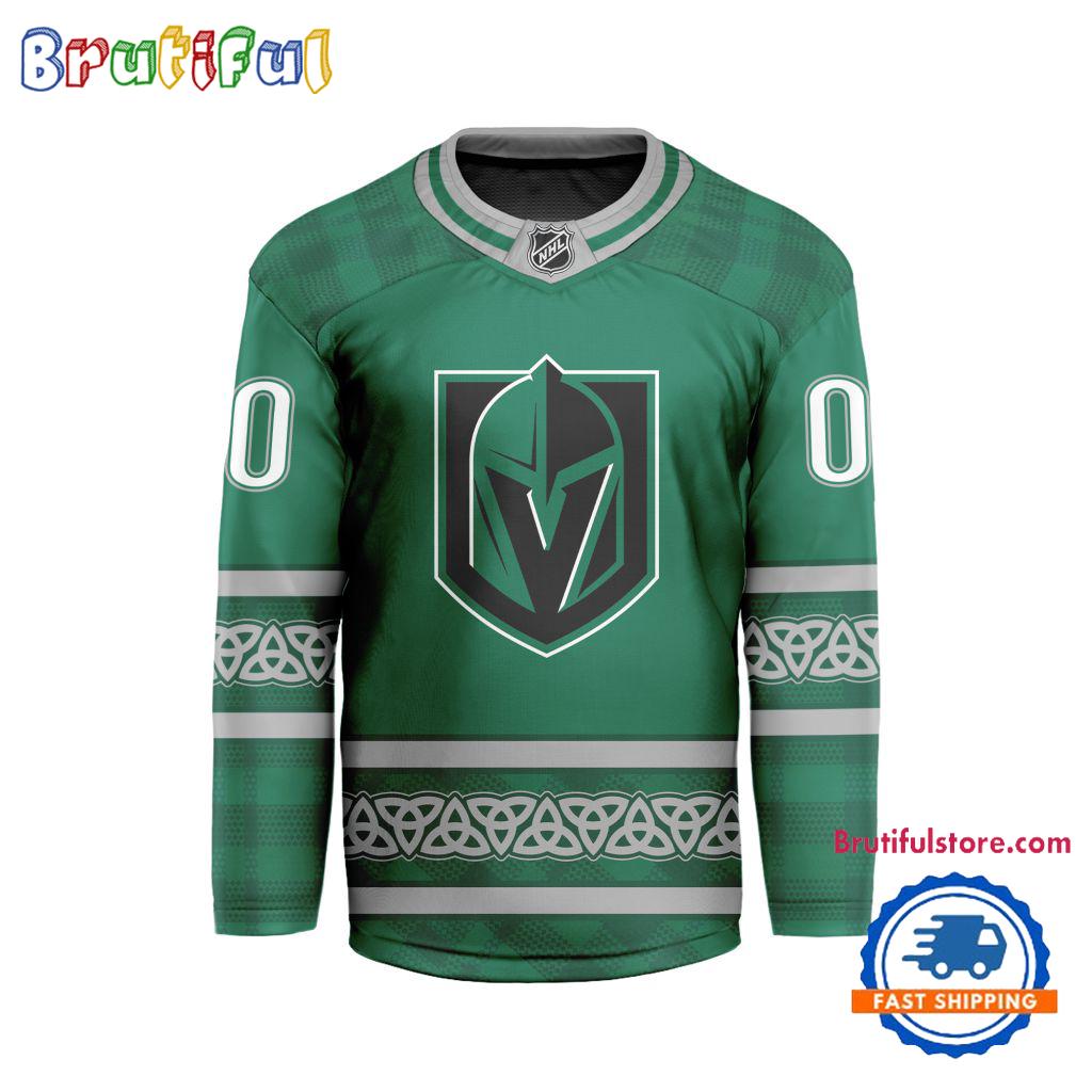 NHL Vegas Golden Knights For St.Patrick's Day Limited New Hockey Jersey